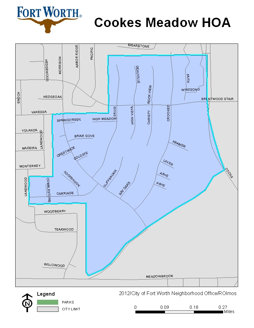 Cookes Meadow HOA Map 2012