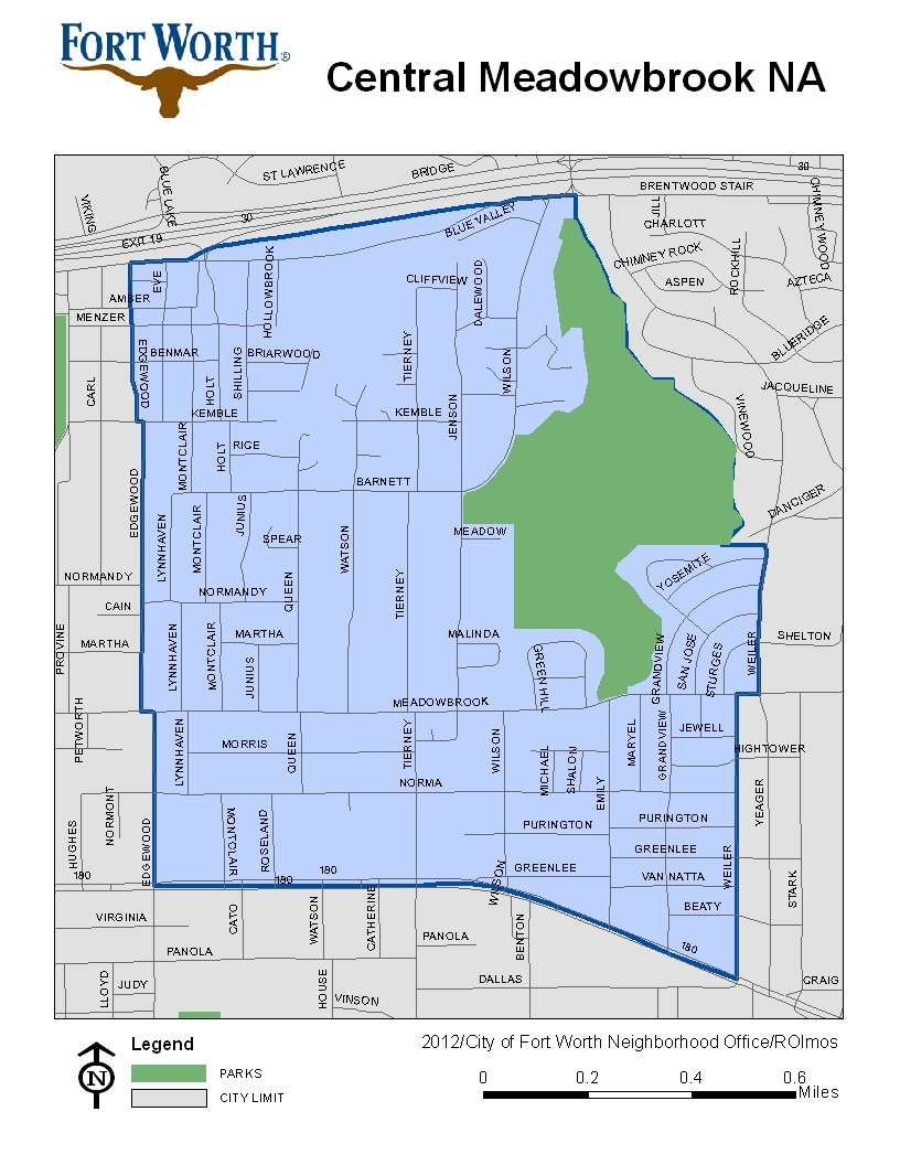 Central Meadowbrook NA Map 2012