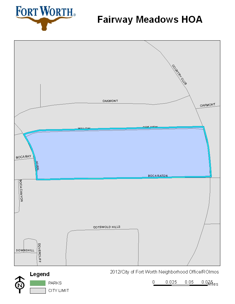 Fairway Meadows HOA Map 2012