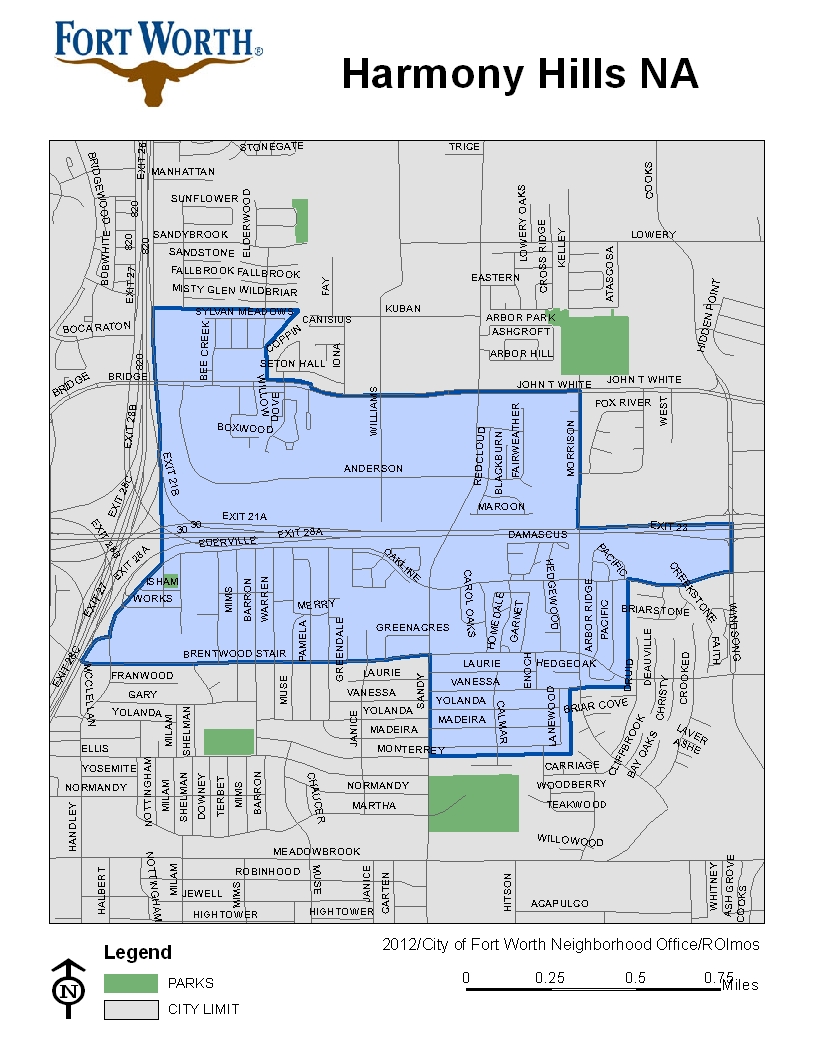 Harmony Hills NA Map 2012