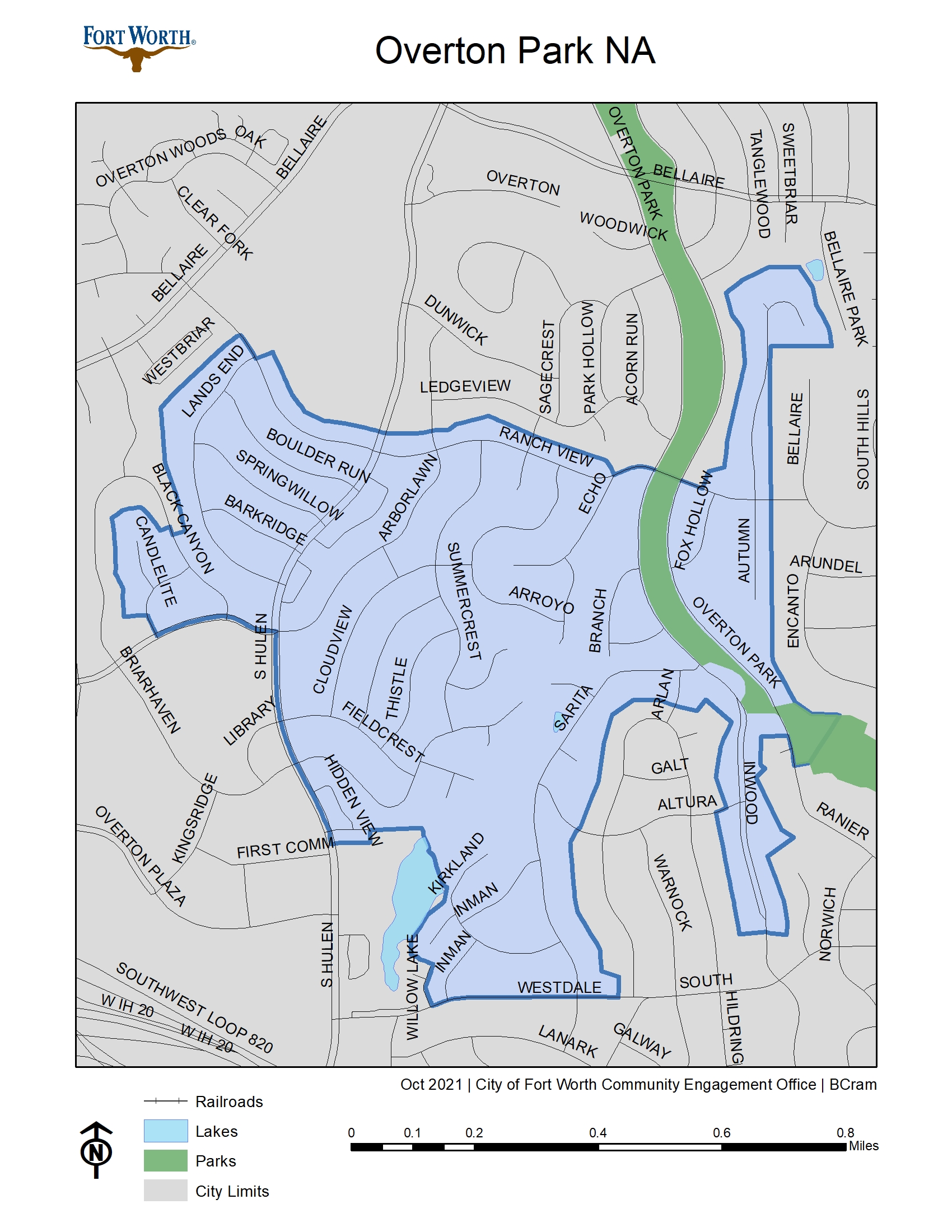 Overton Park NA Map