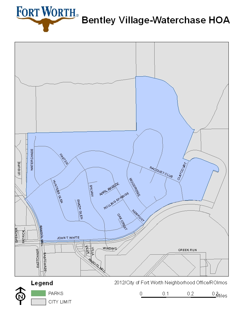 Bentley Village-Waterchase NA Map 2012