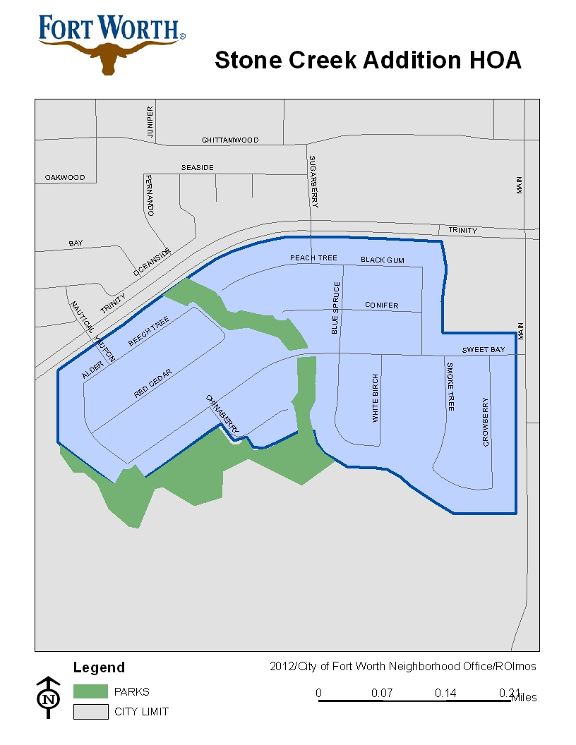 Stone Creek Addition HOA Map