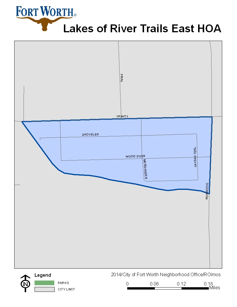 Lakes of River Trails East HOA MAP