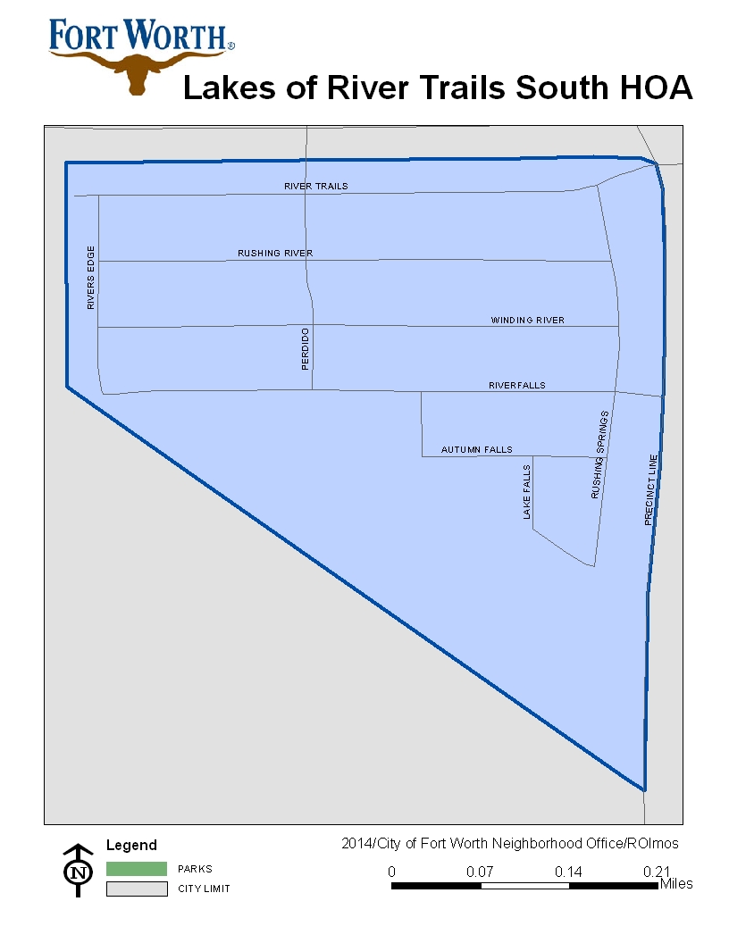 Lakes of River Trails South HOA MAP