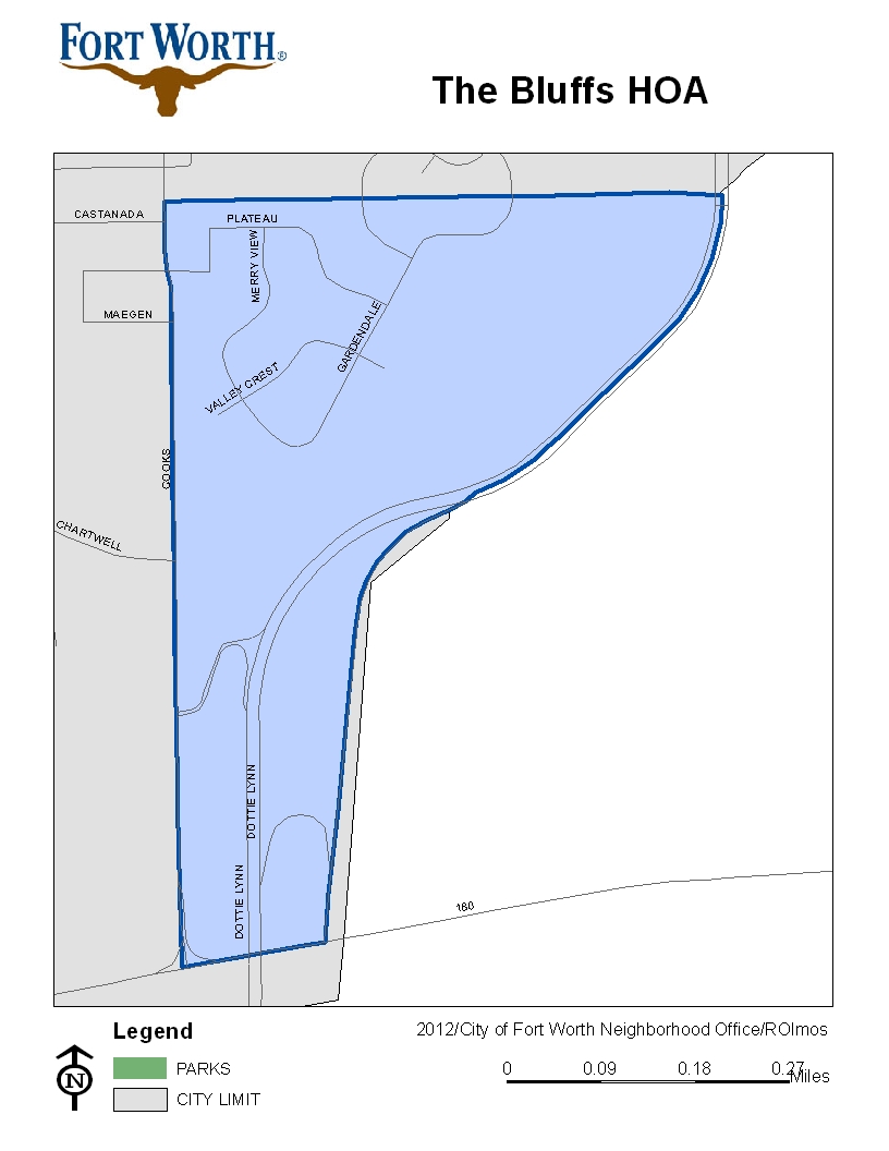 The Bluffs HOA Map