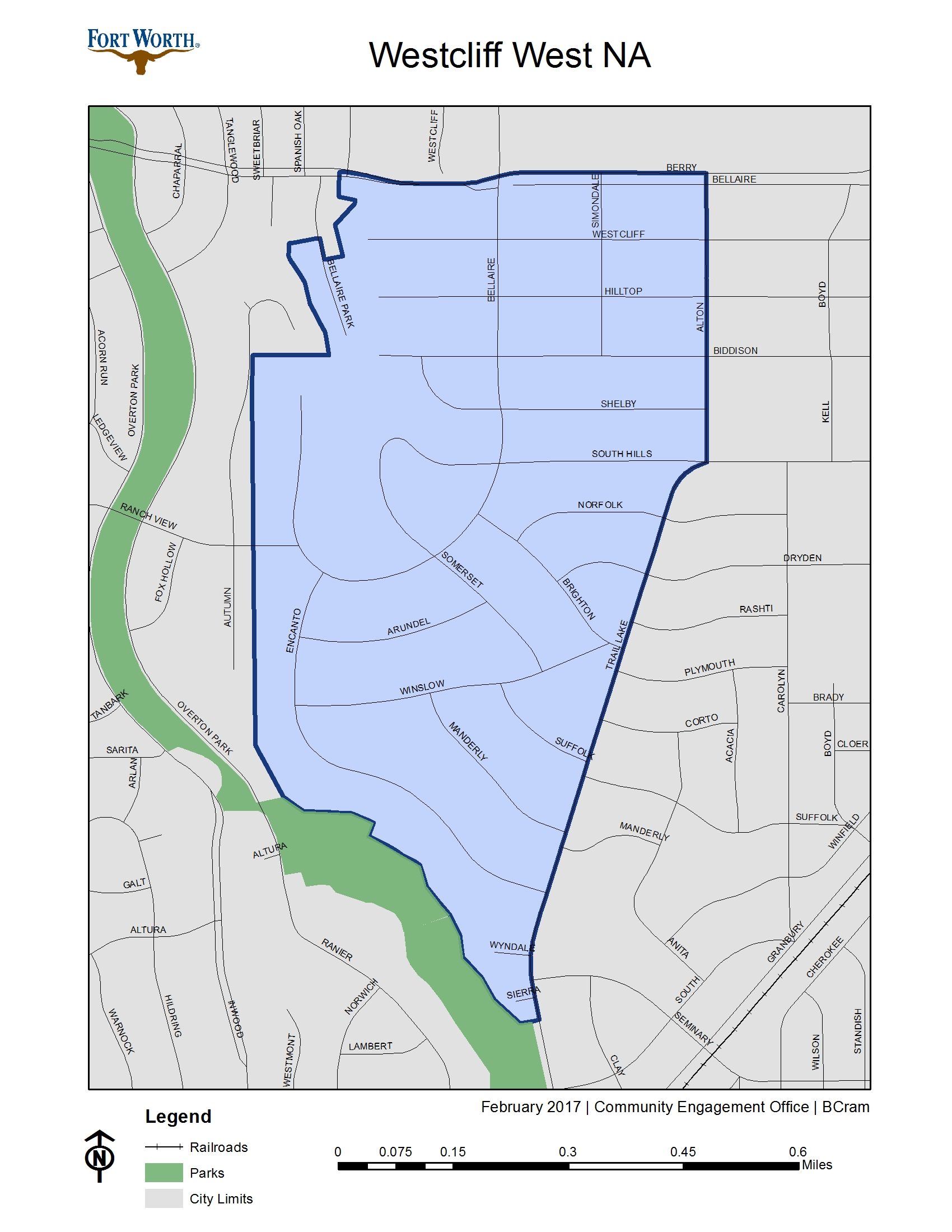 Westcliff West NA - Map