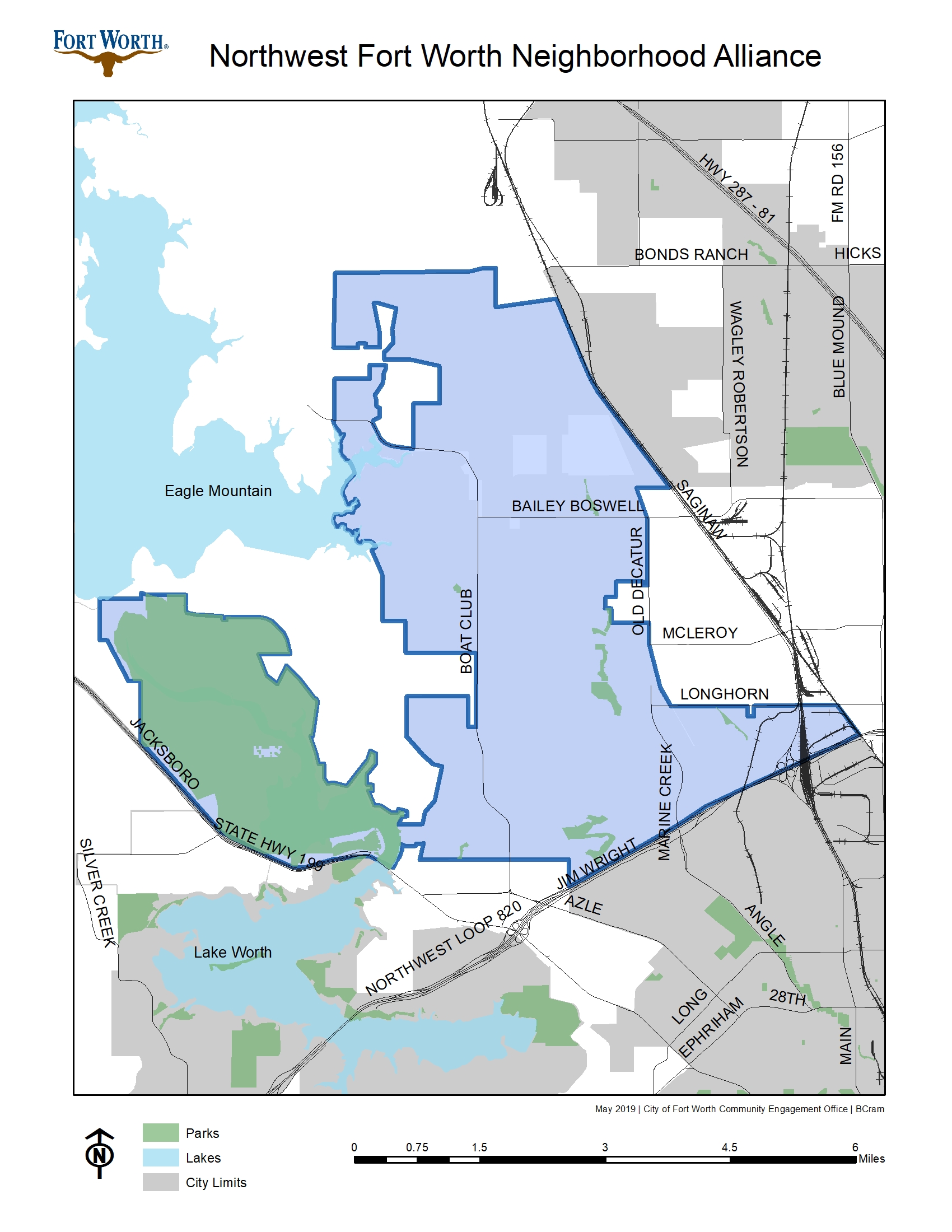 Northwest Fort Worth Neighborhood Alliance - Map