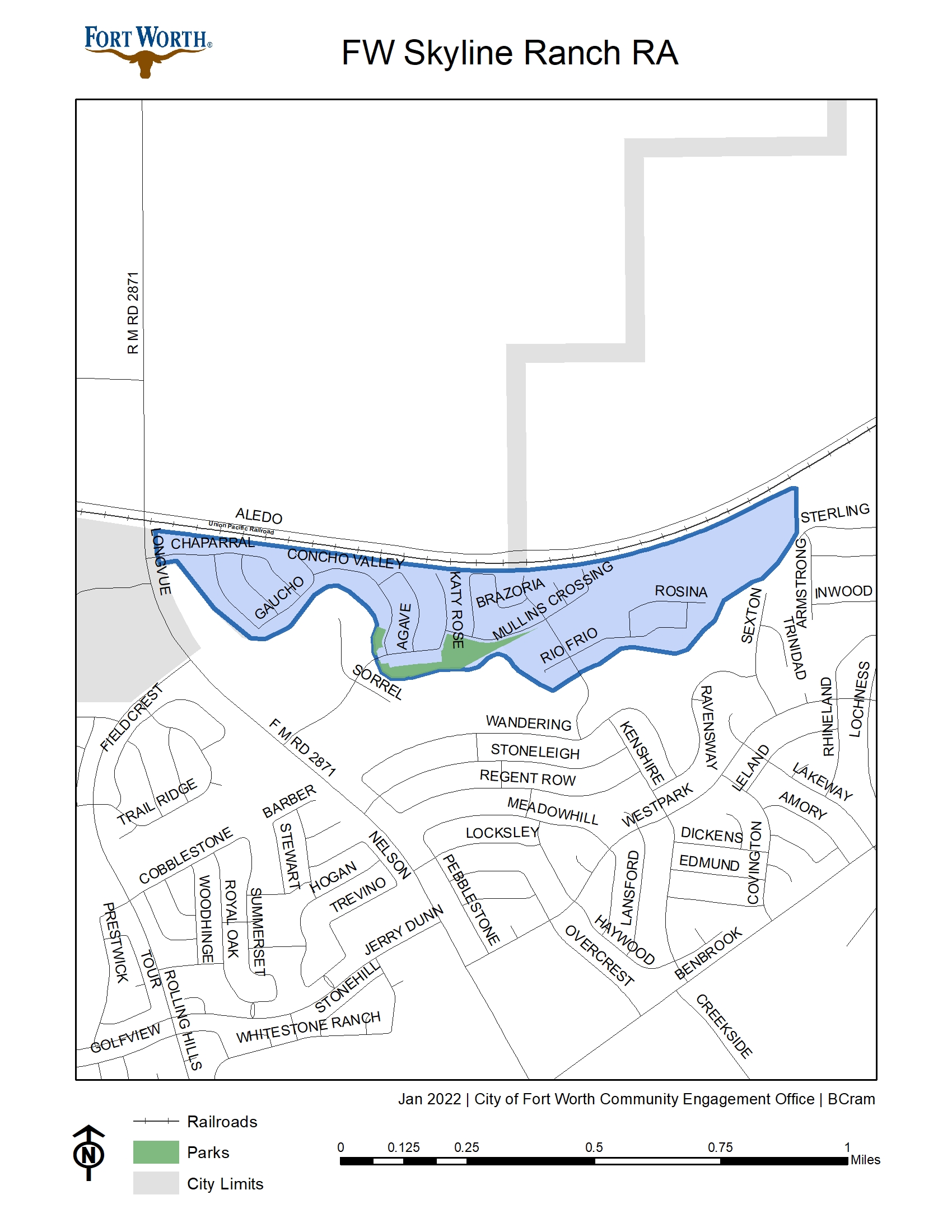 FW Skyline Ranch RA Map 2022