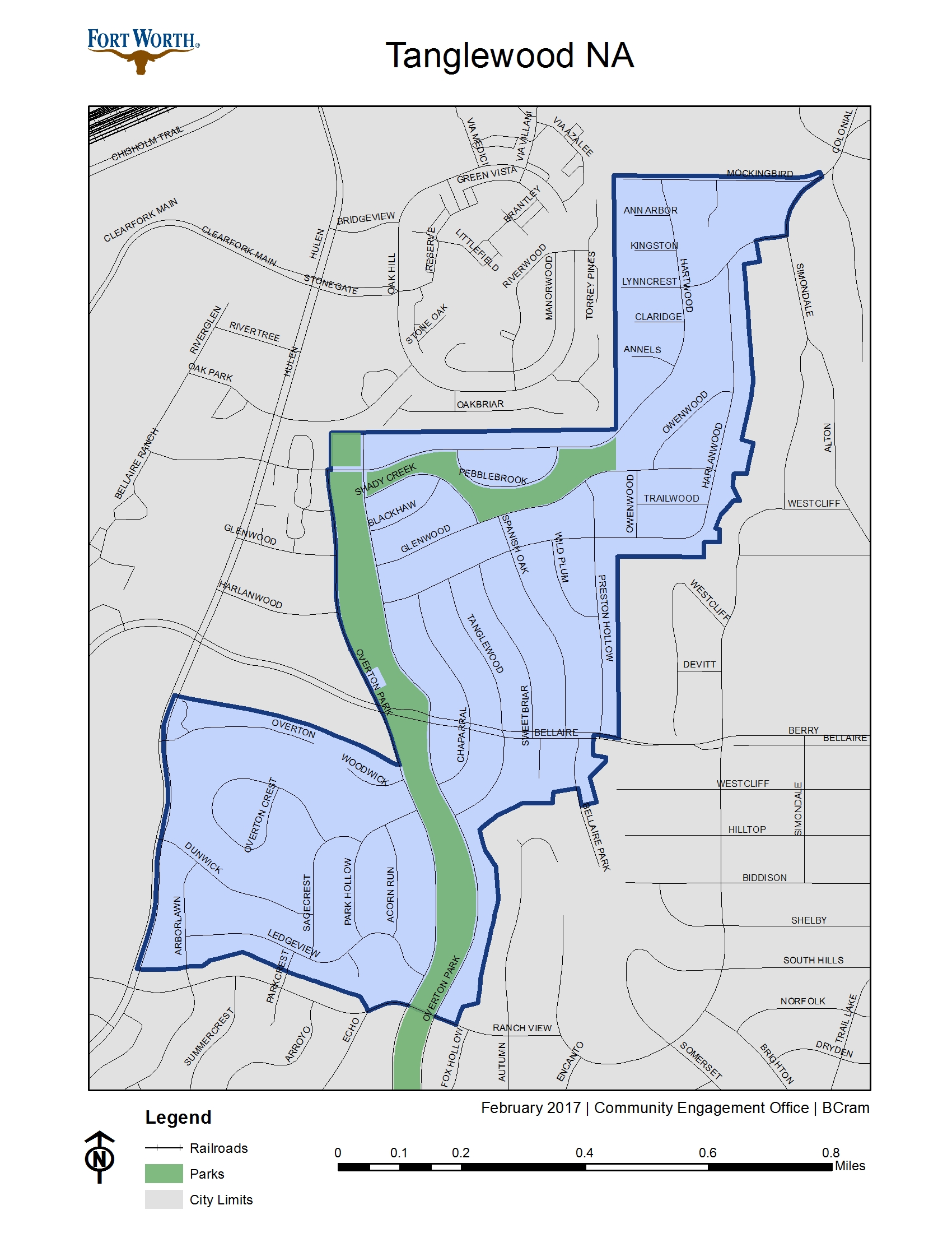 Tanglewood NA Map