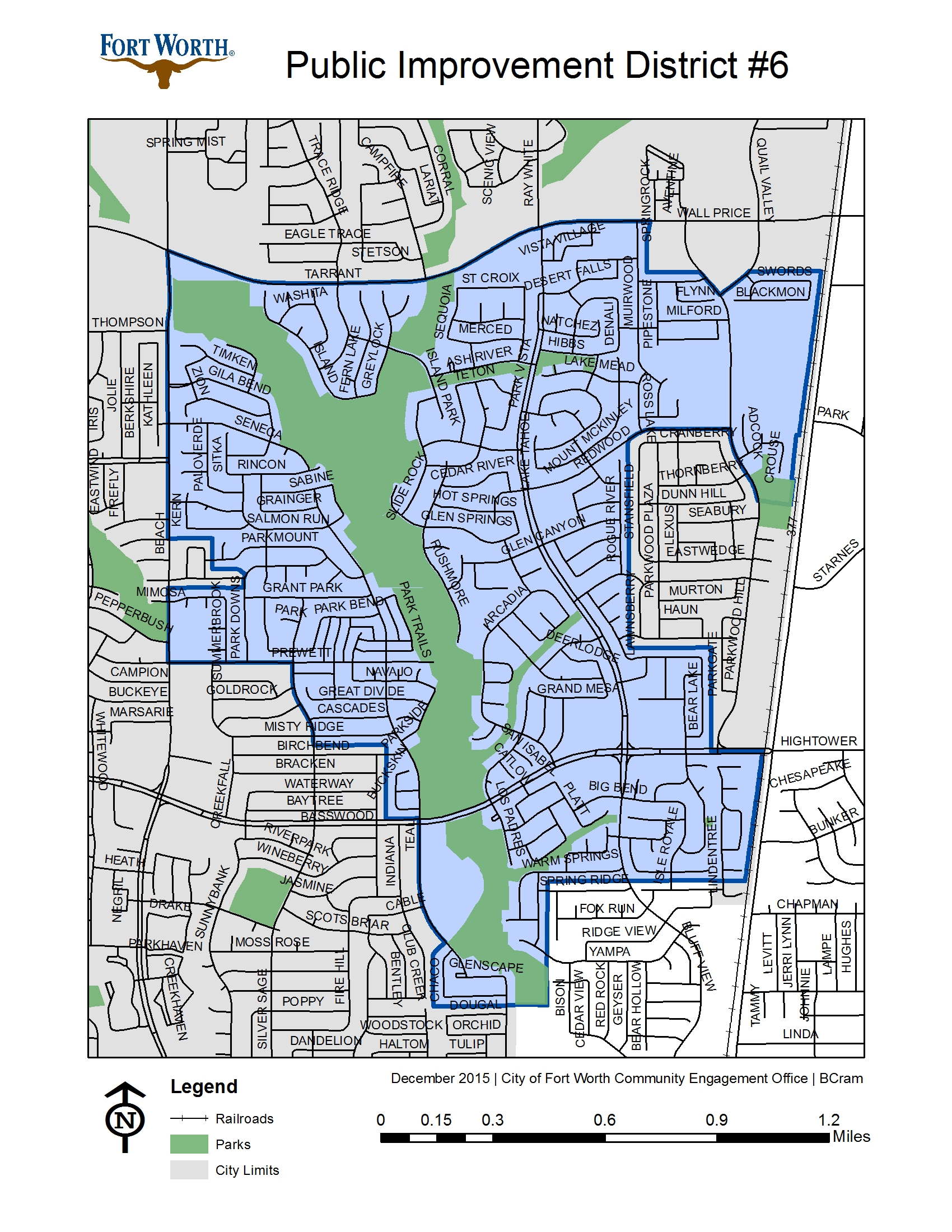 Public Improvement District #6 - ,Map