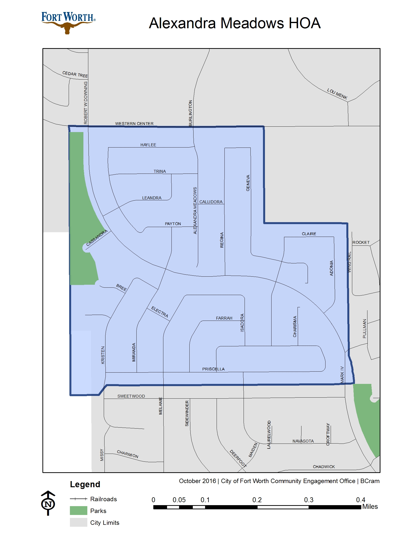 Alexandra Meadows HOA  Map