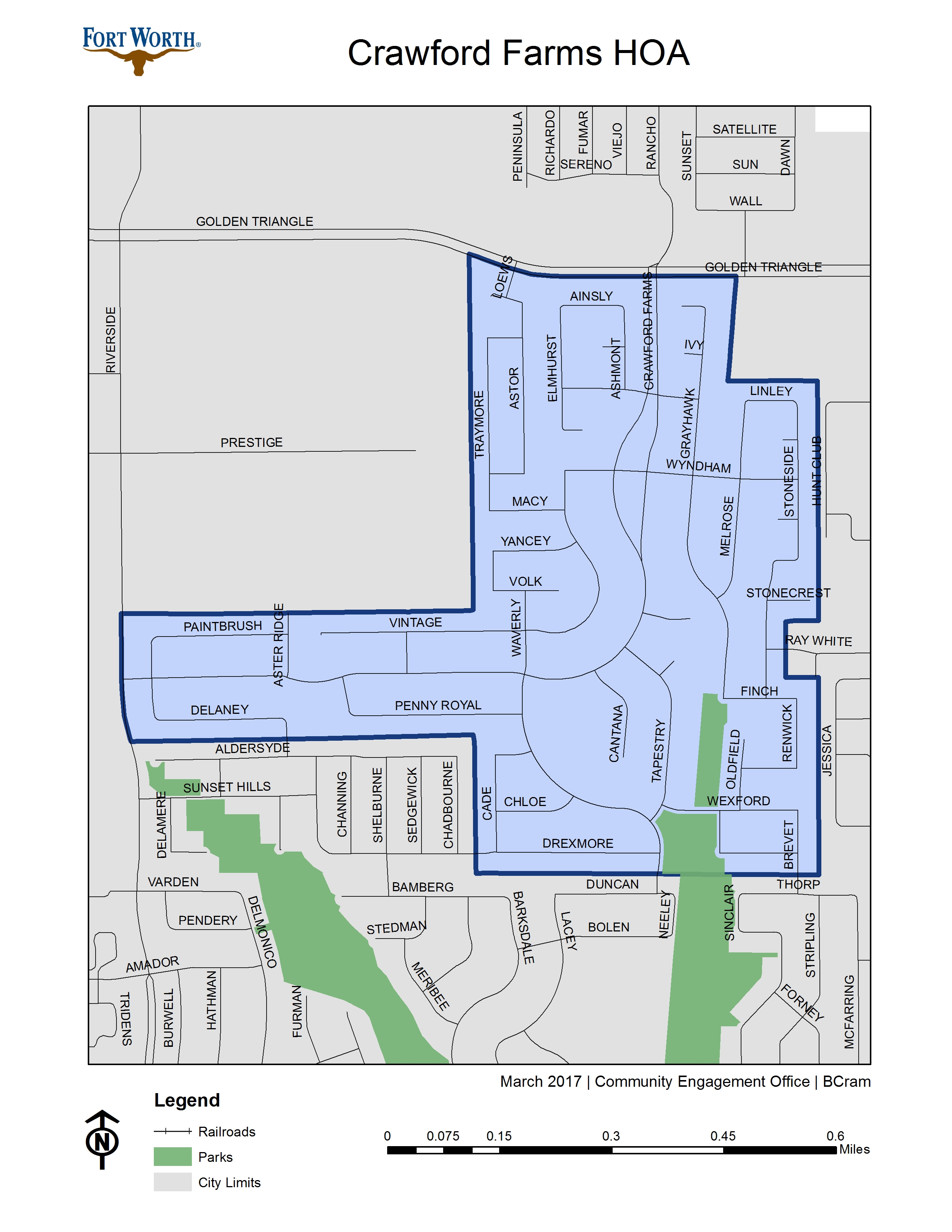 Crawford Farms HOA Map