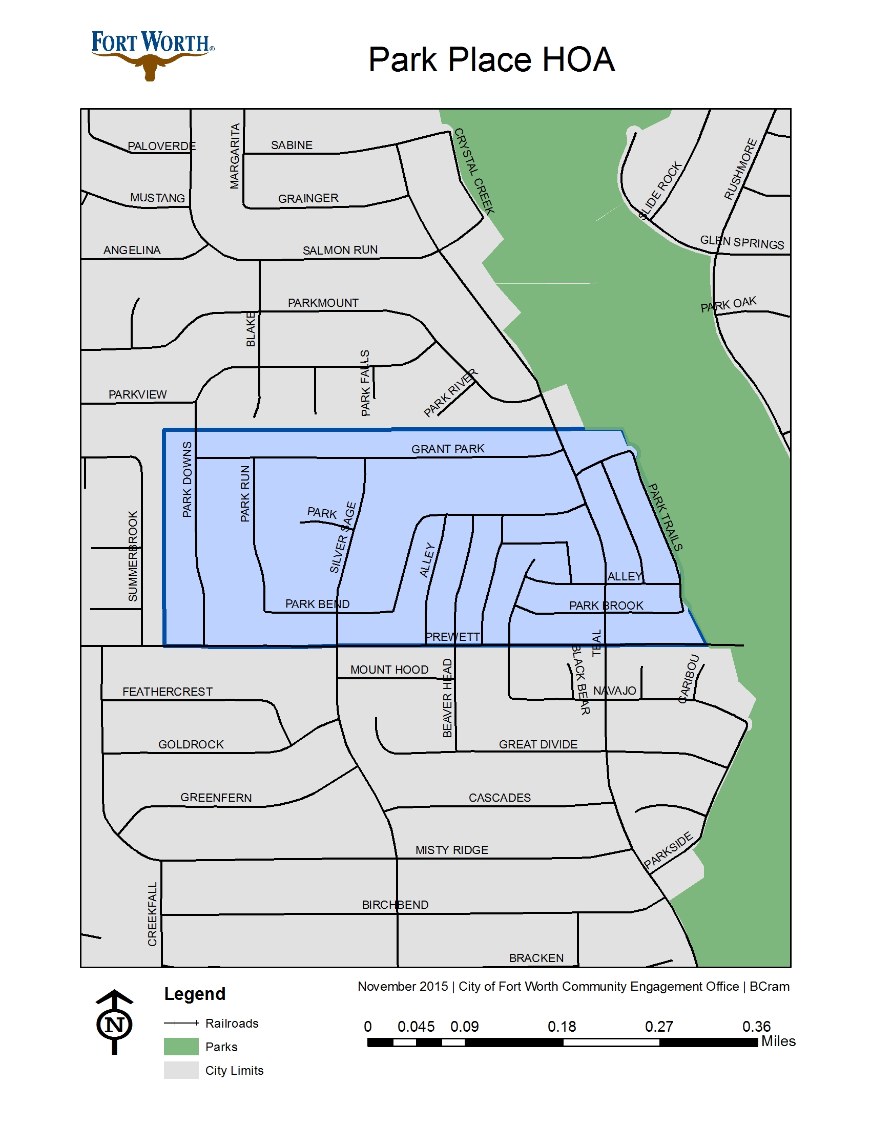 Park Place HOA Map