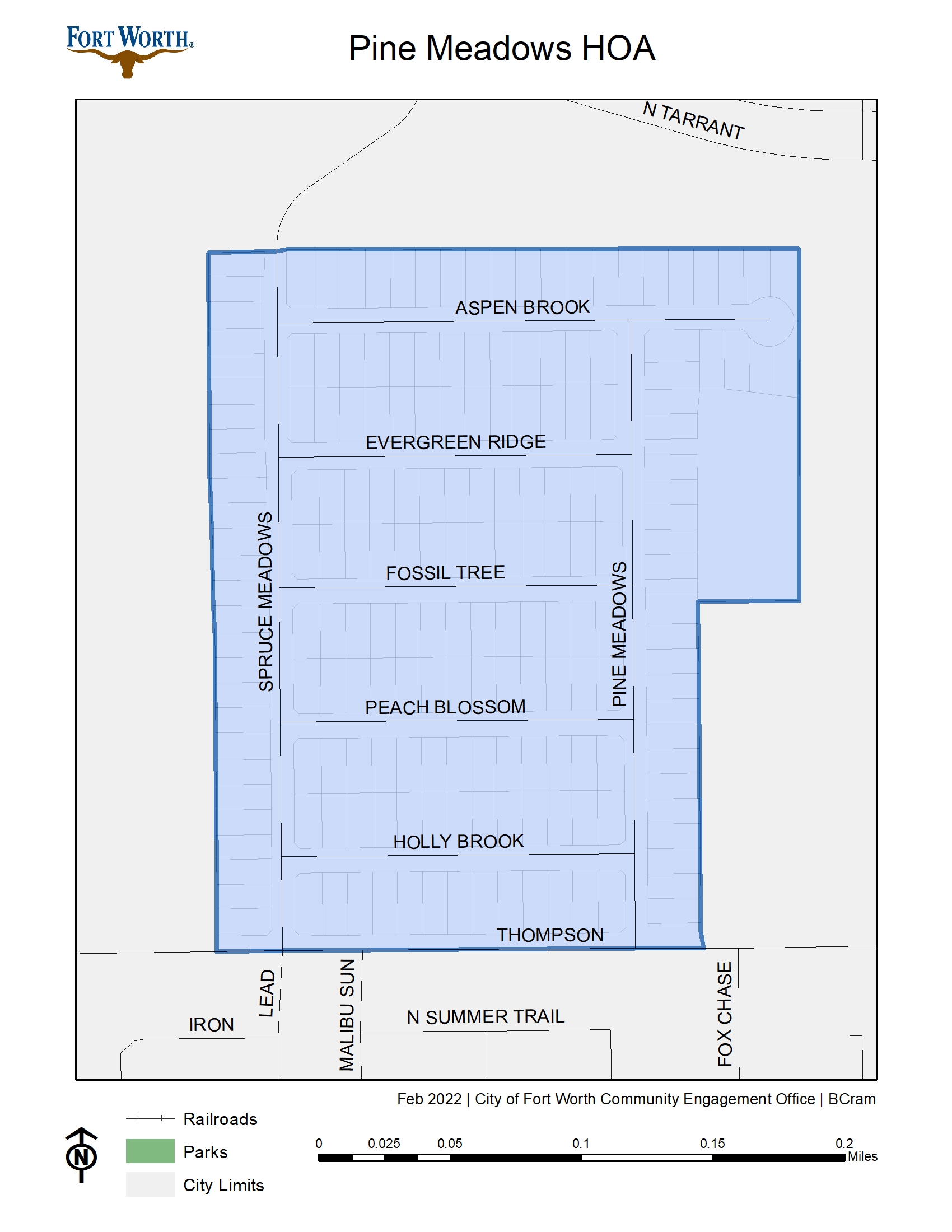 Pine Meadows HOA Map