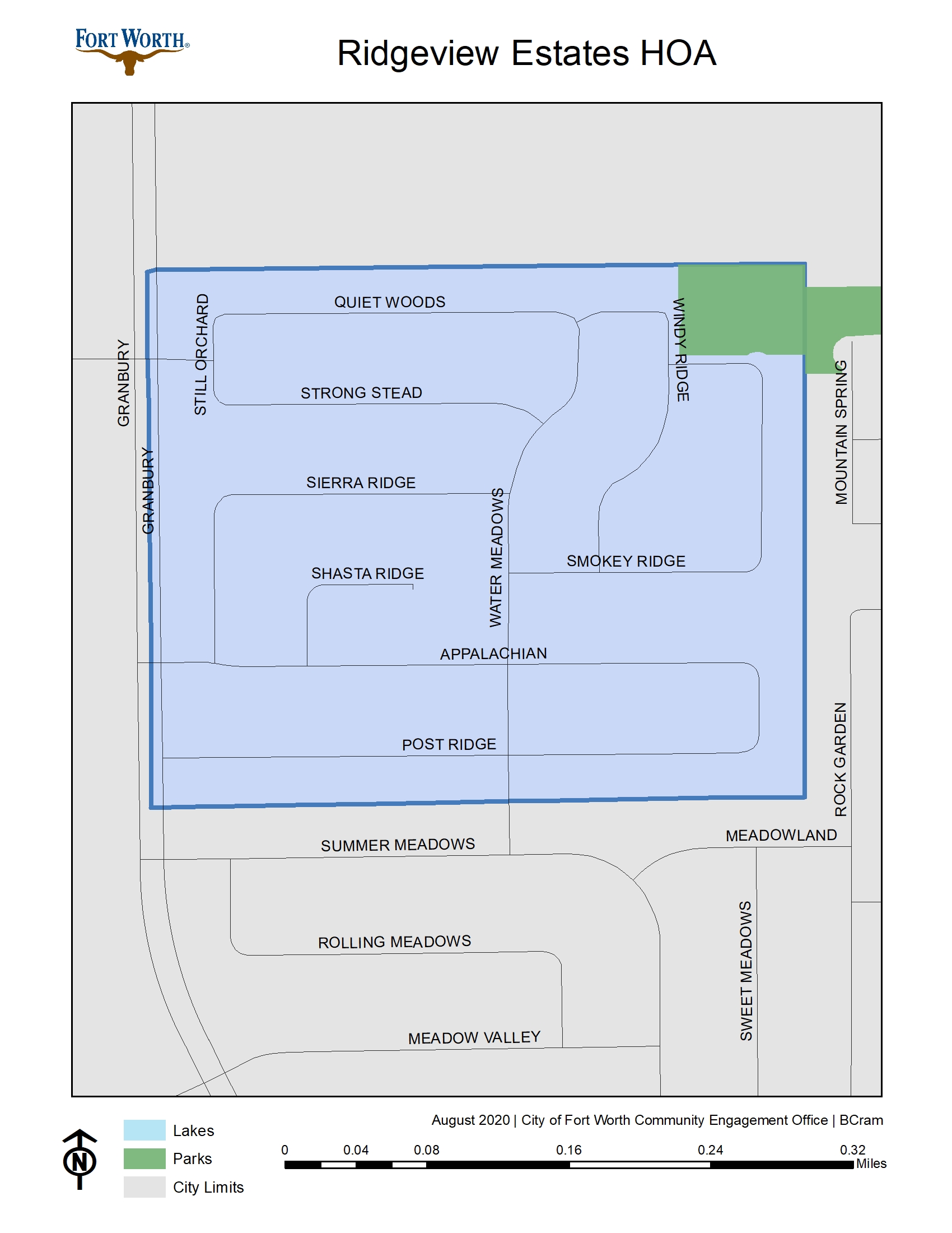 Ridgeview Estates HOA Map