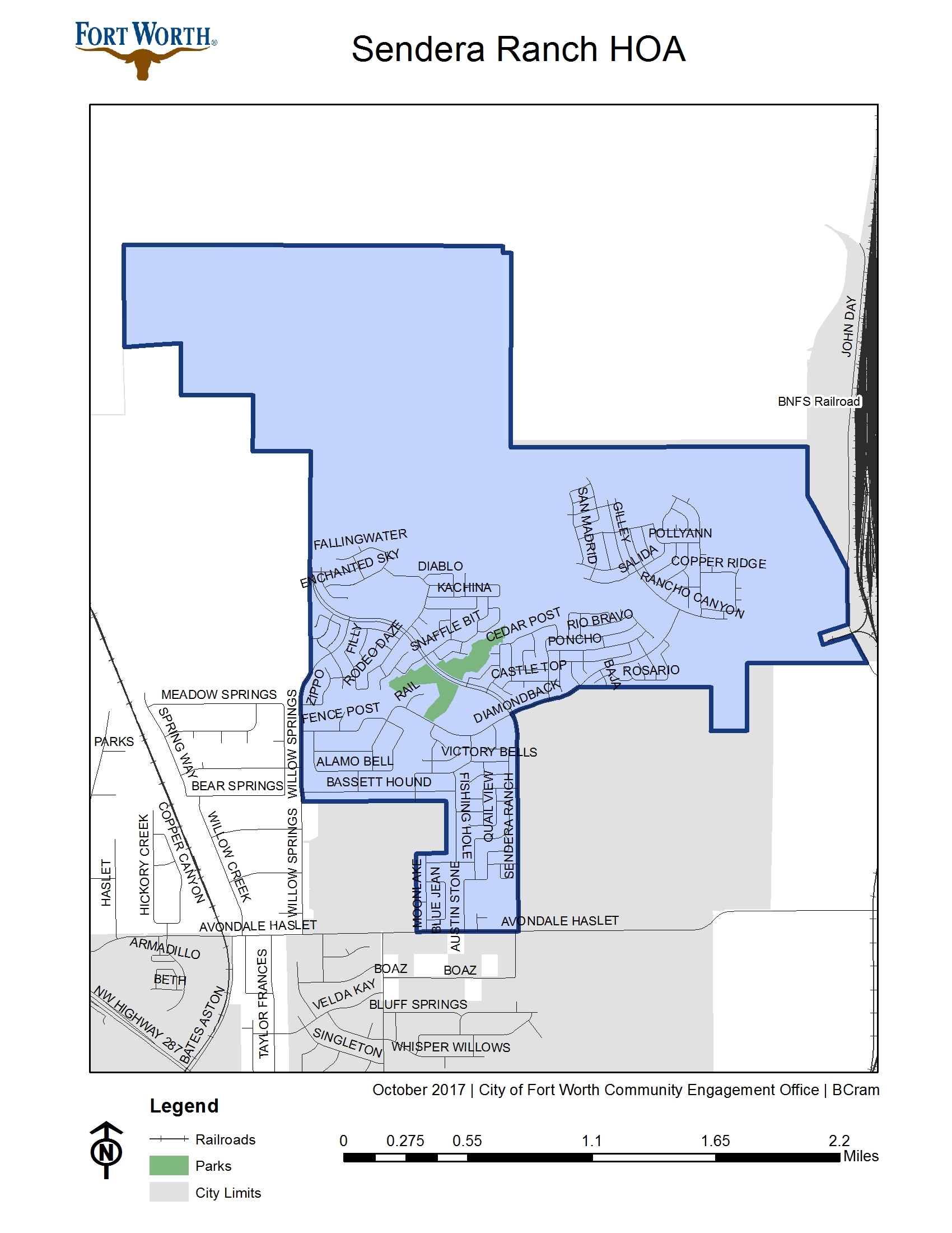 Sendera Ranch HOA Map