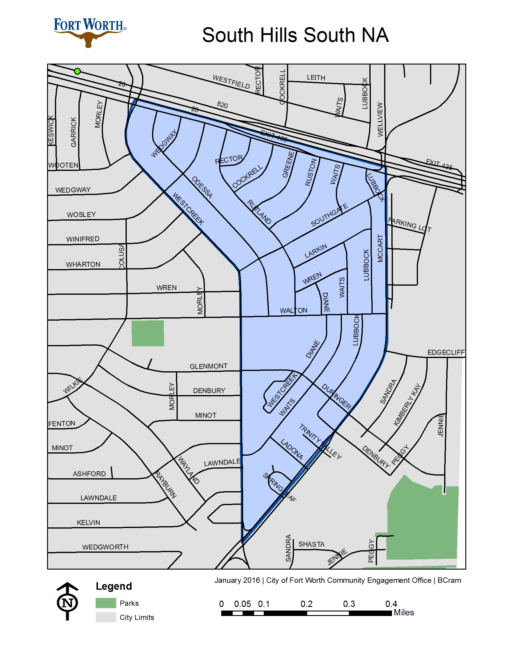South Hills South NA Map