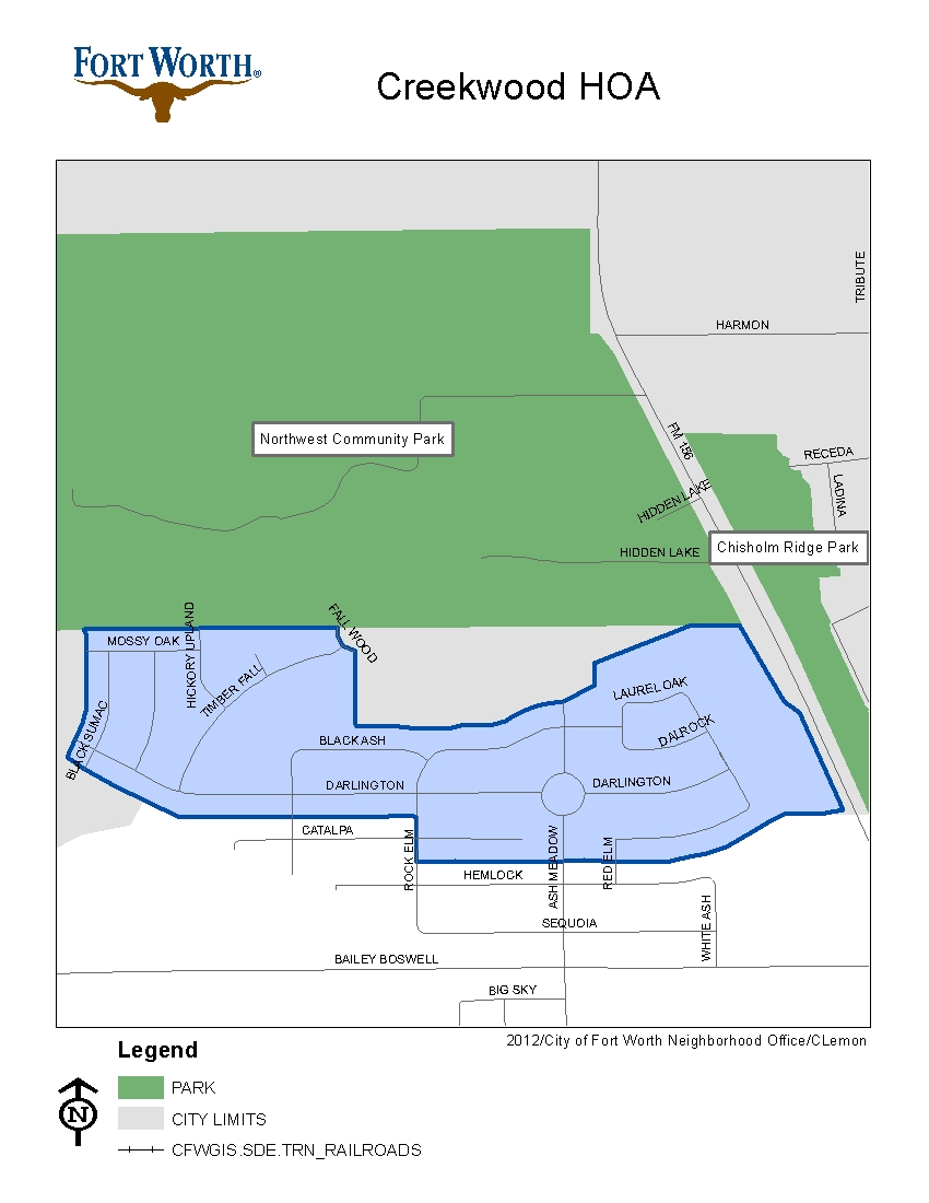 Creekwood HOA MAP