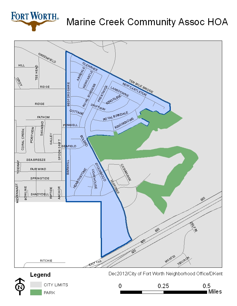 Marine Creek Estates HOA MAP