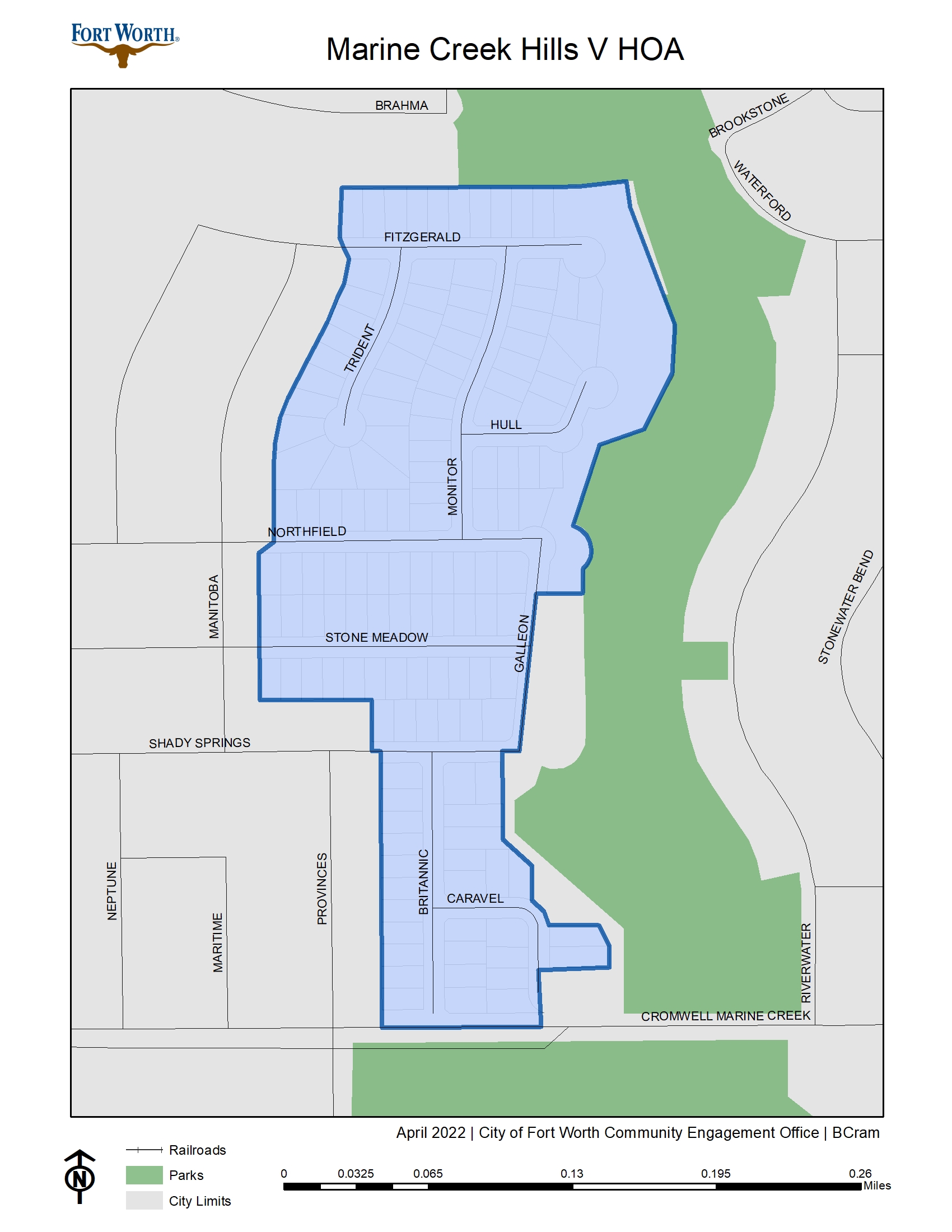 Marine Creek Hills V HOA MAP