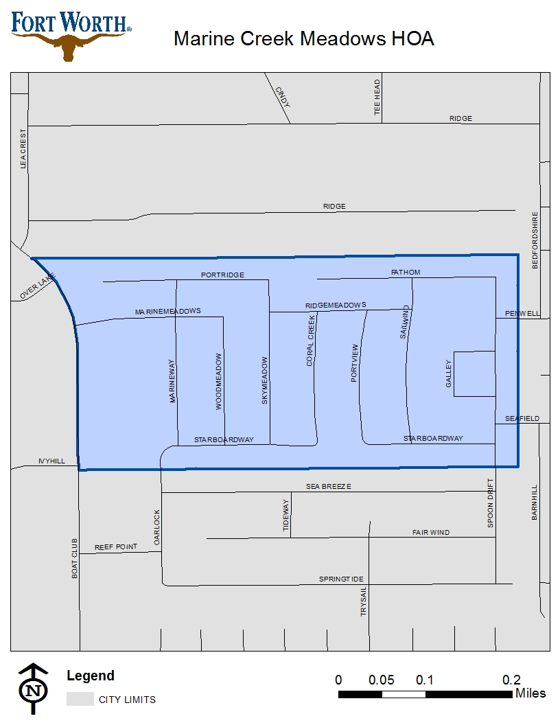 Marine Creek Meadows HOA MAP