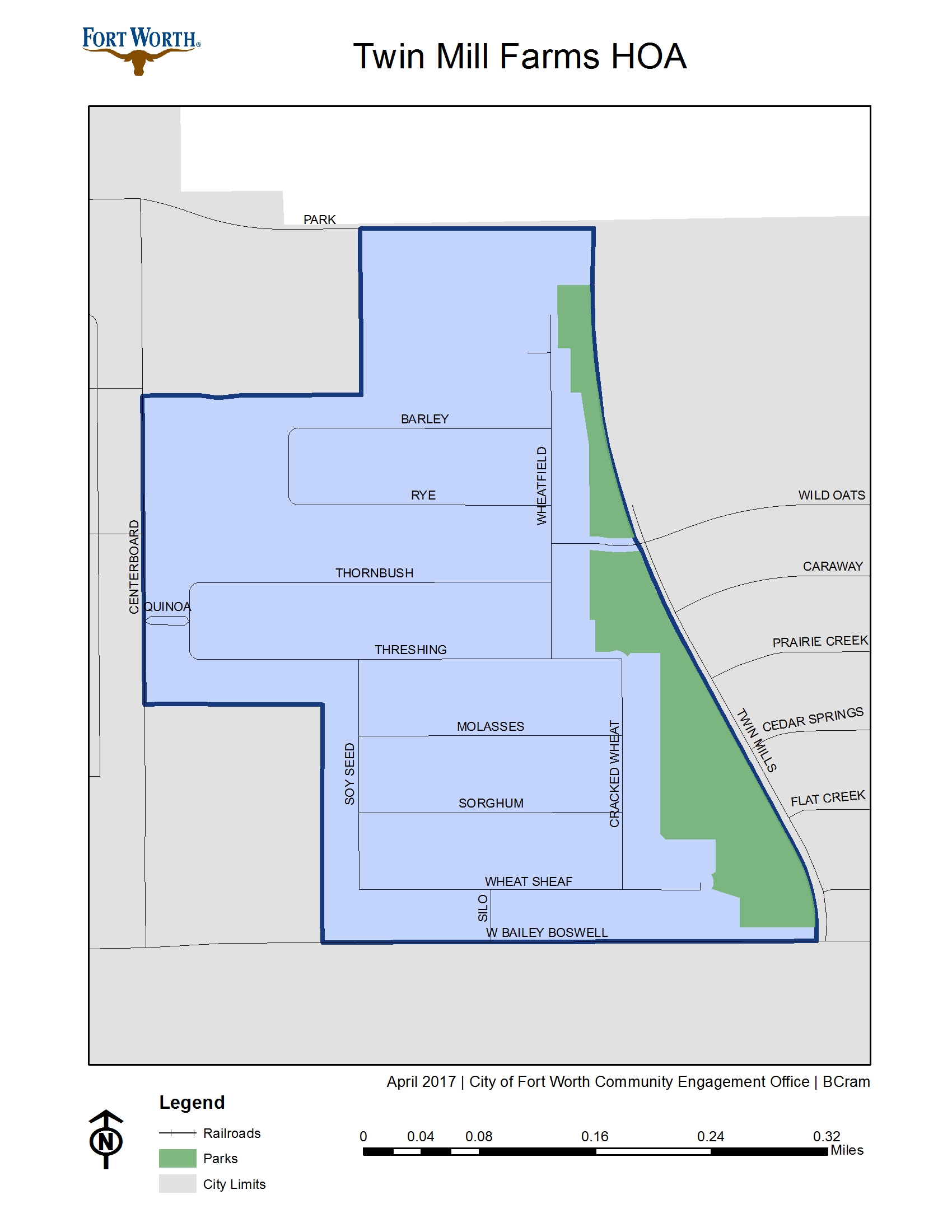 Twin Mill Farms HOA MAP