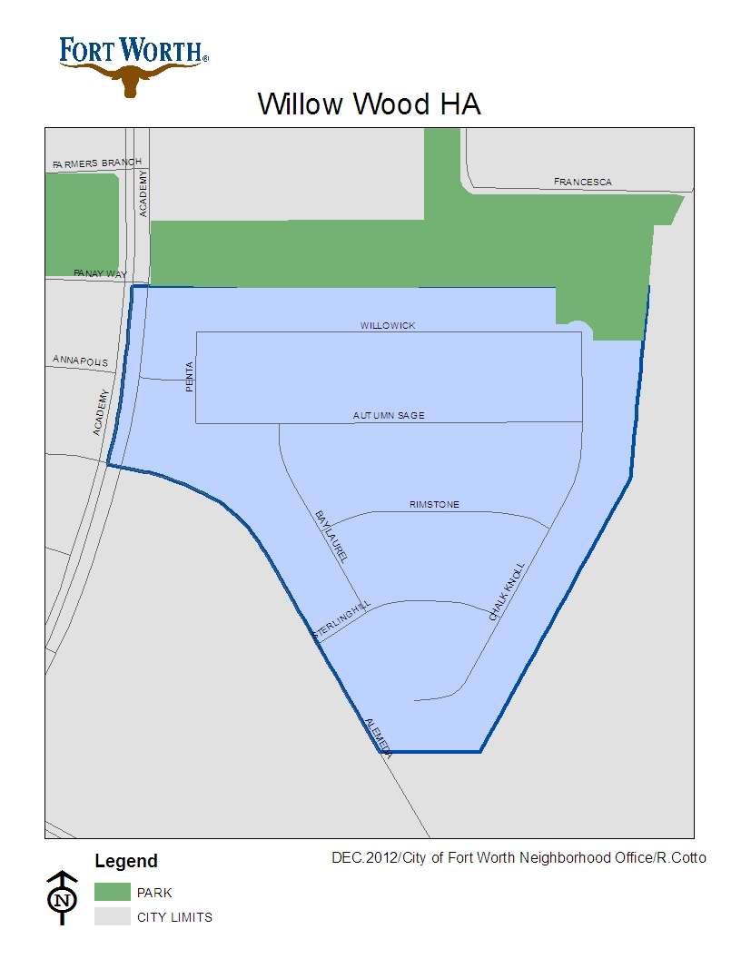 Willow Wood HOA Map