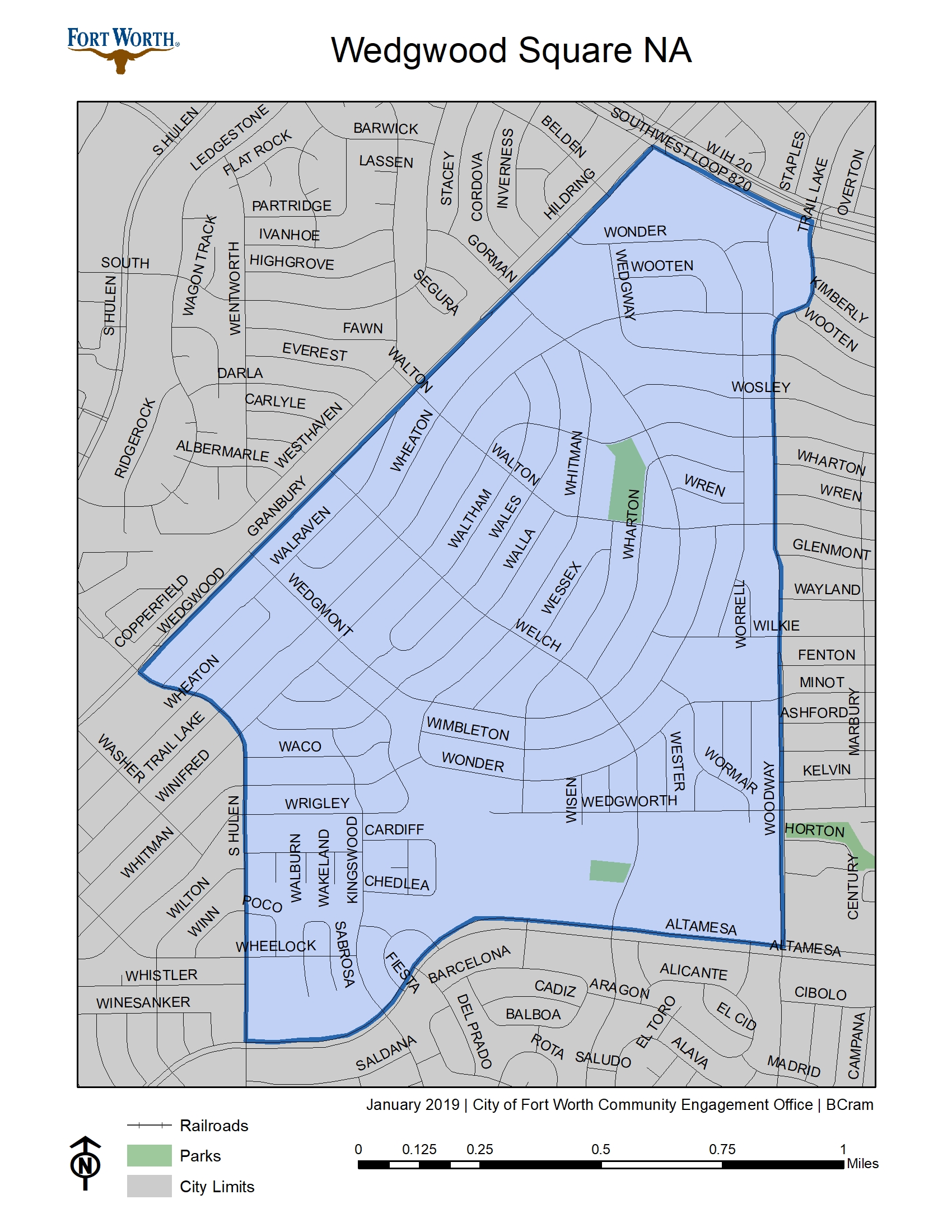 Wedgwood Square NA Map